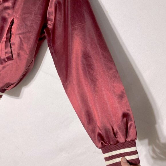 Vintage Trimark Burgundy Firefighter Varsity Jacket XL - Picture 12 of 16